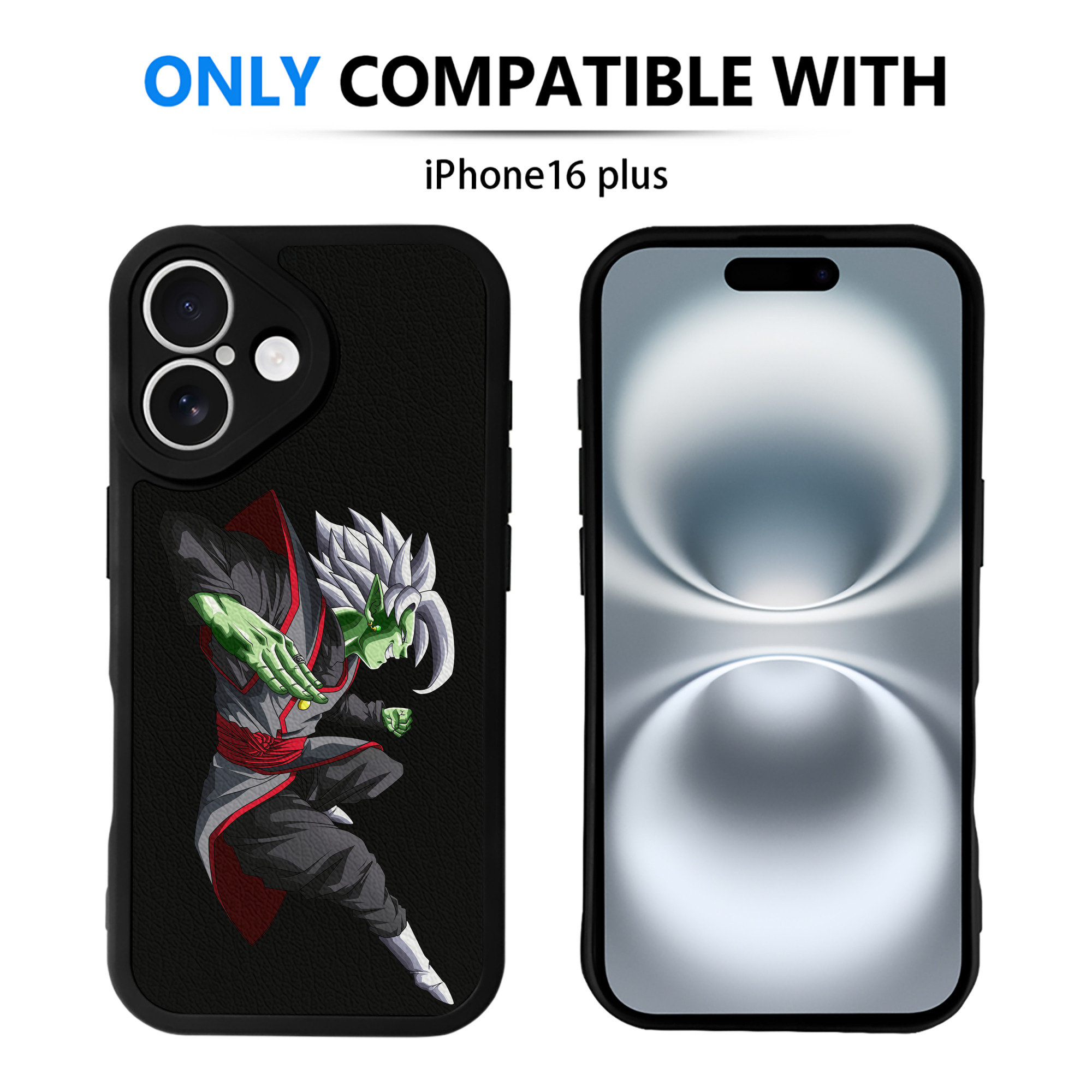 （画像用） ドラゴンボール ベジット DRAGON BALL Vegetto 【iPhone 16シリーズ対応】シリコンスマホケース（レザー調） 材質：シリコン